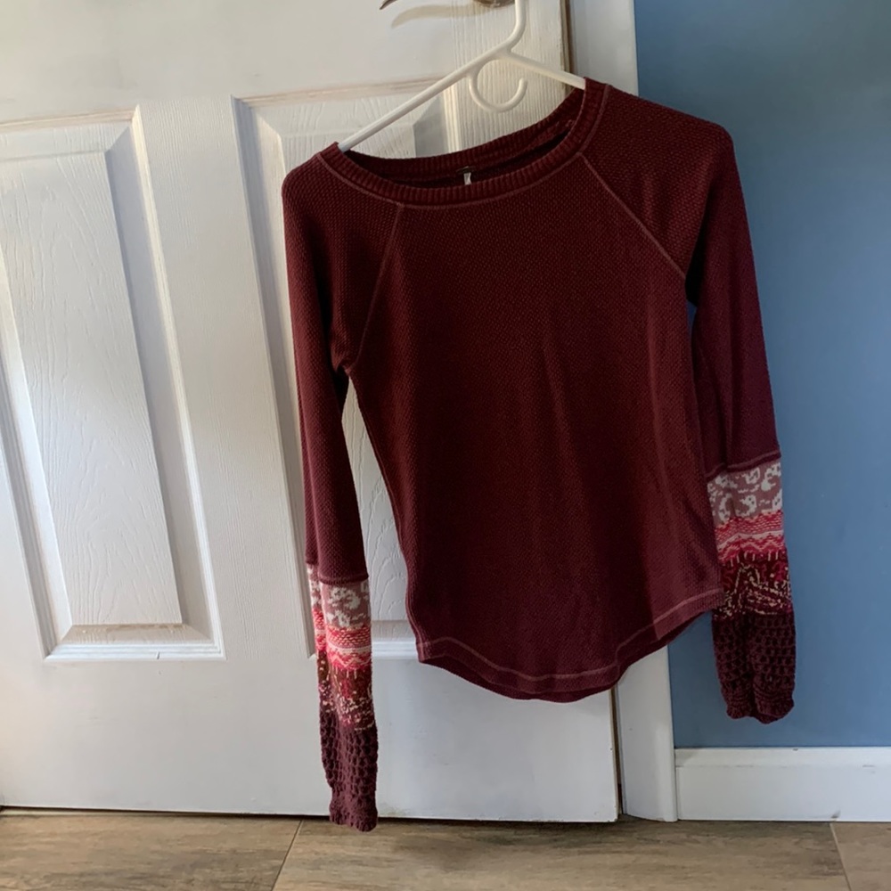 Free people thermal with details on sleeve